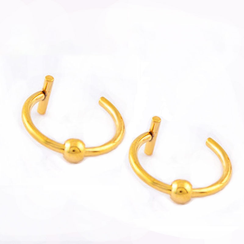 Titanium Lip Cuff glossy-too