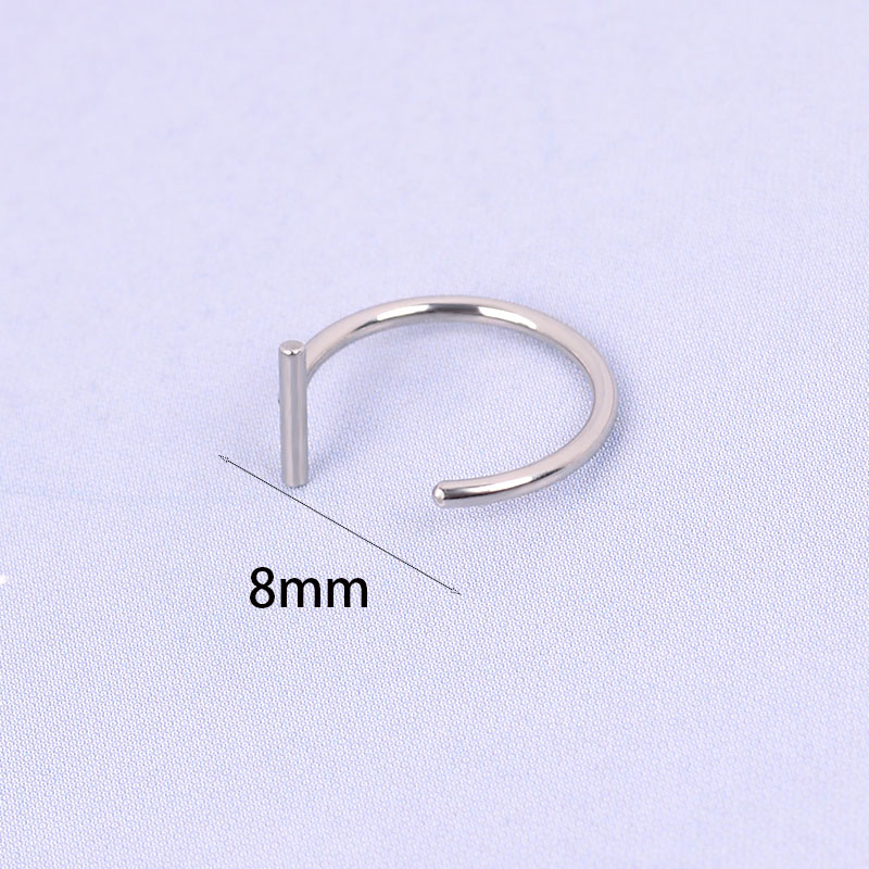 Titanium Lip Cuff glossy-too
