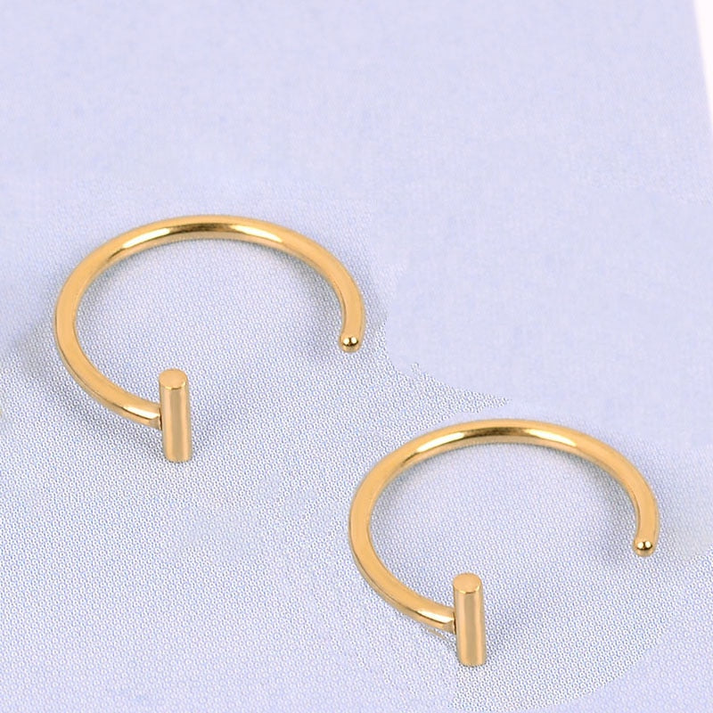 Titanium Lip Cuff glossy-too