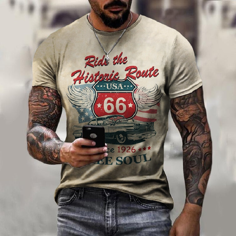 Men's Route 66 T-shirt