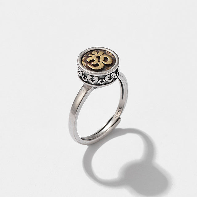 Vintage Tibetan OM Ring Glossy-Too