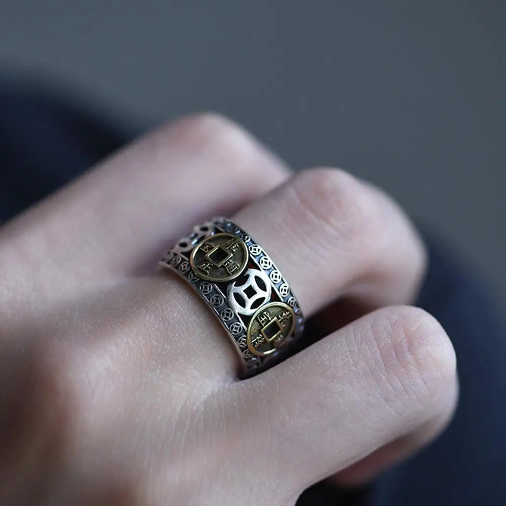 Chinese Retro Wealth Ring