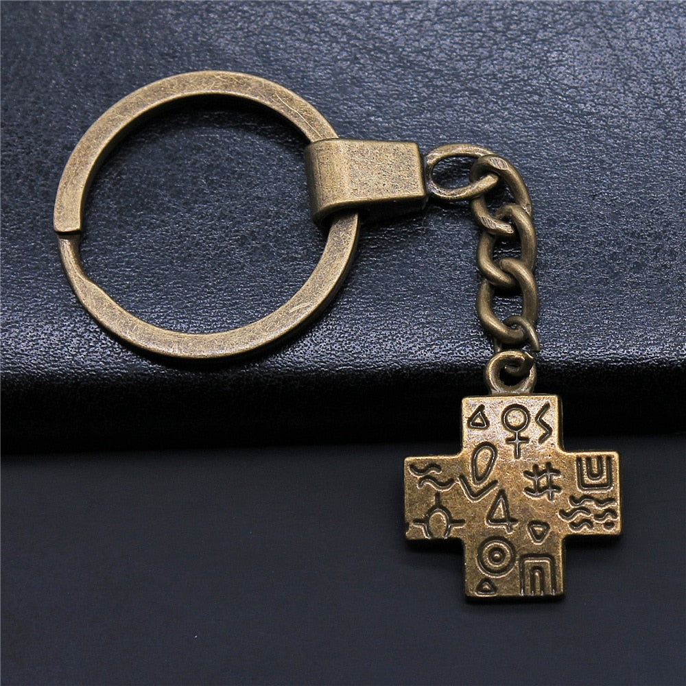 Vintage Egyptian Charm Keychains - Ancient symbolic elegance in vintage keychains.