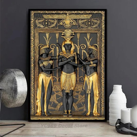 Egyptian Pharaoh and Attendants Art Print