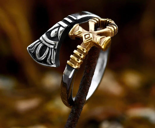 Two-Toned Ankh Ring