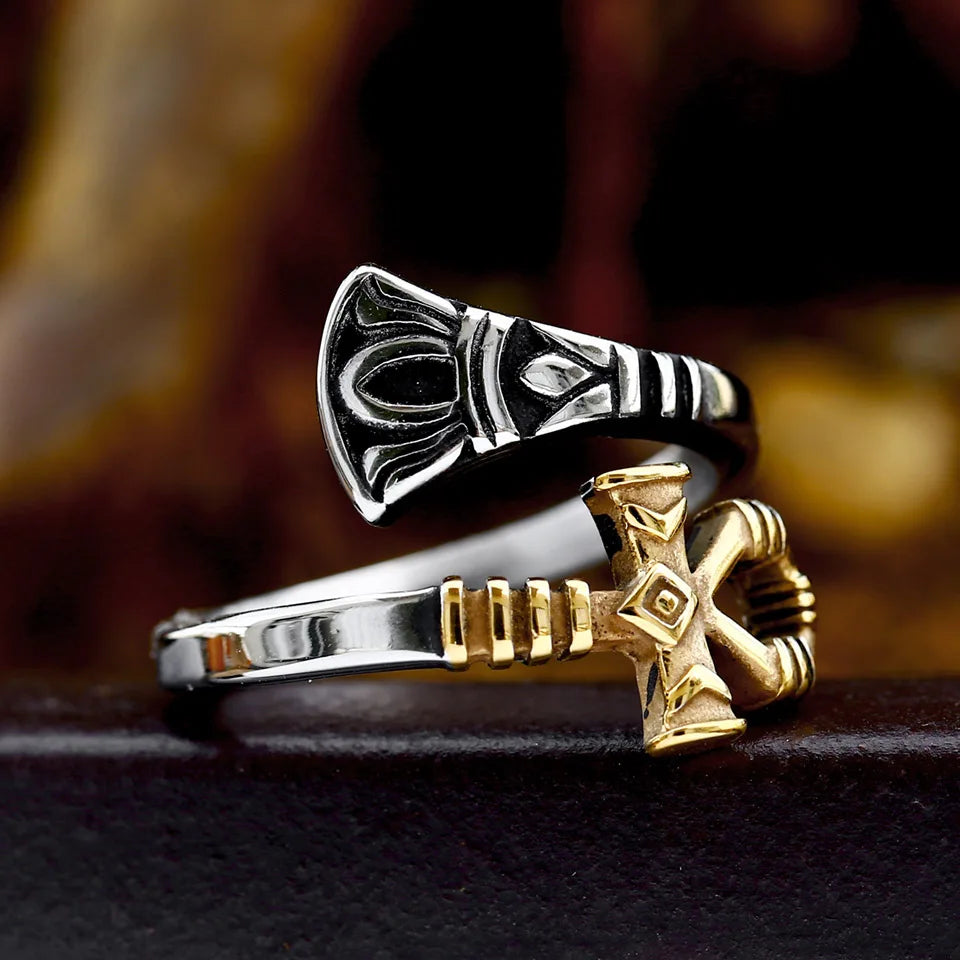 Two-Toned Ankh Ring