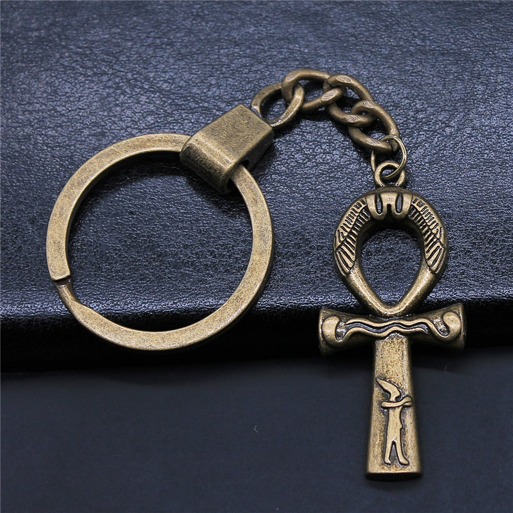 Vintage Egyptian Charm Keychains - Ancient symbolic elegance in vintage keychains.