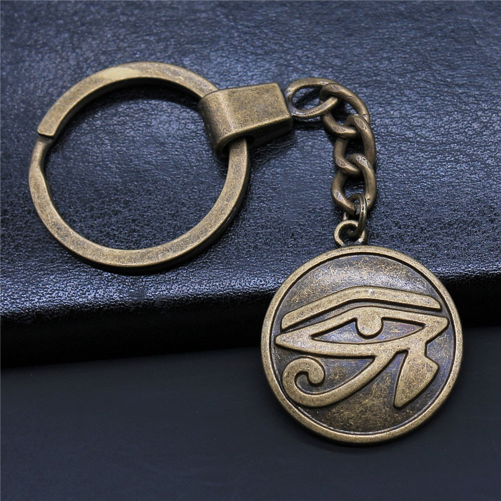 Vintage Egyptian Charm Keychains - Ancient symbolic elegance in vintage keychains.