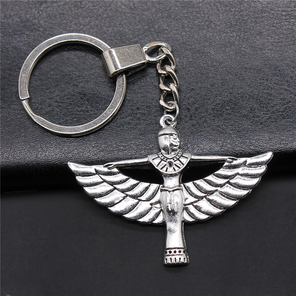 Vintage Egyptian Charm Keychains - Ancient symbolic elegance in vintage keychains.