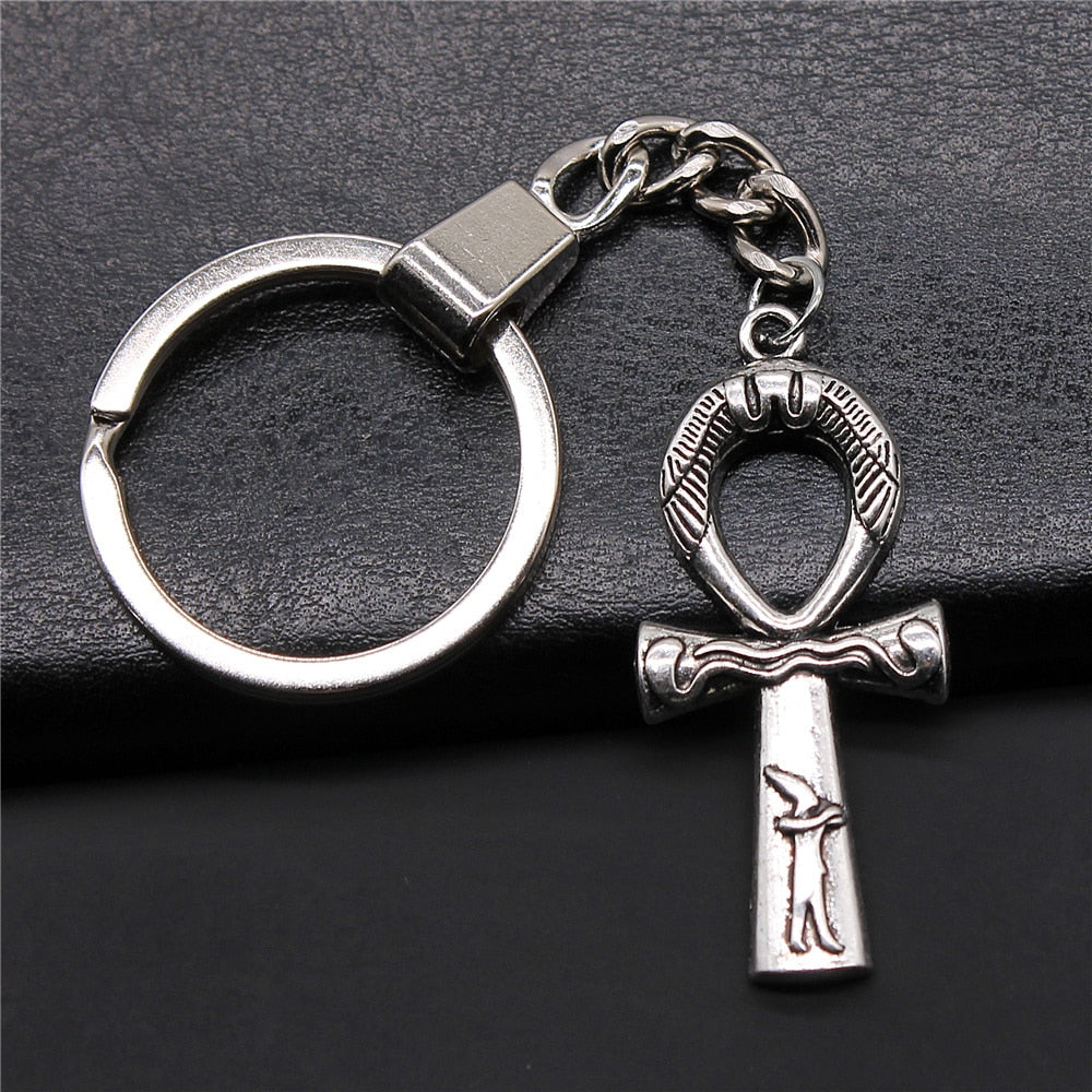 Vintage Egyptian Charm Keychains - Ancient symbolic elegance in vintage keychains.
