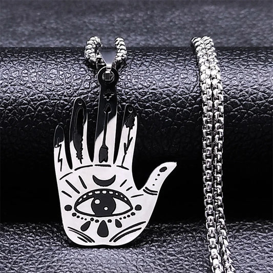 hand of fatima and evil eye necklace