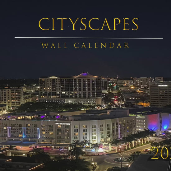 2024 Cityscapes Wall Calendar - Urban Photography Collectionglister images glossy-too