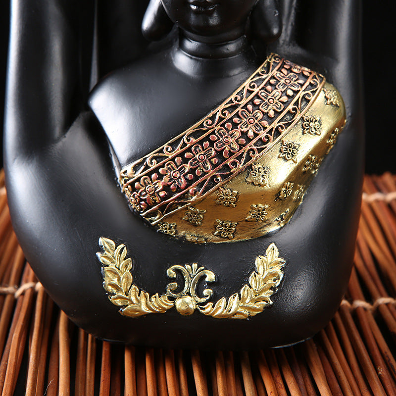 Handmade Thai Buddha Statue of Protection Glossy-Too