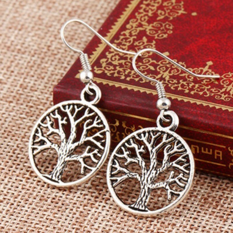 Celtic Tree Of Life Pendulum Earrings glossy-too