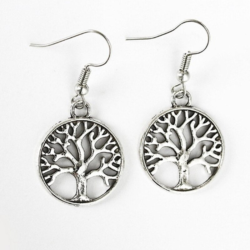 Celtic Tree Of Life Pendulum Earrings glossy-too