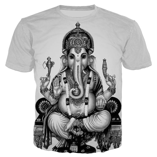 Men's Ganesha T-Shirt in Various Colors - Spiritual Fashion