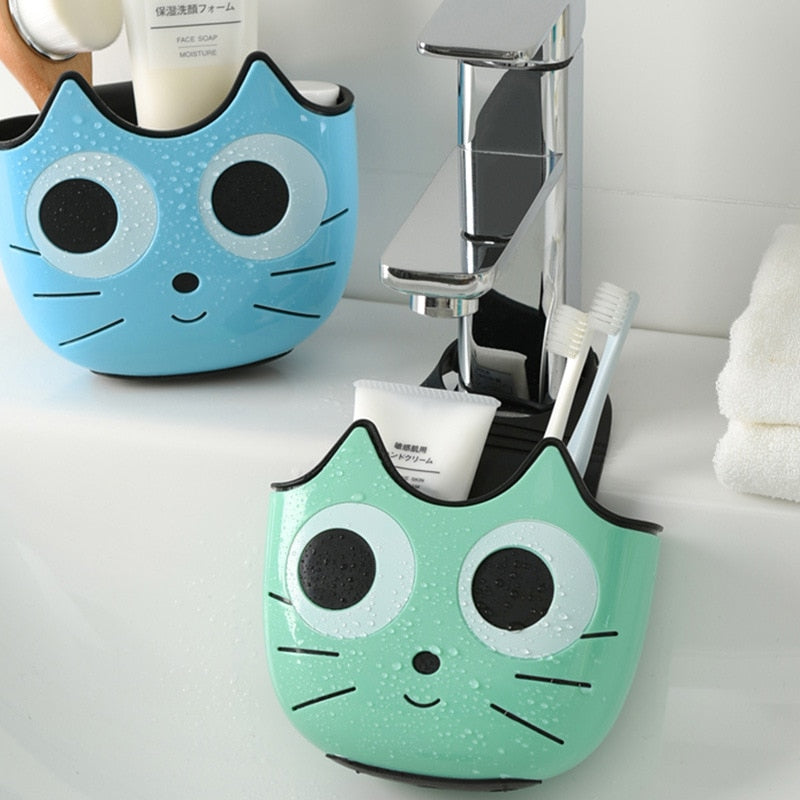 Cute Cat Sink Soap Sponge Drain