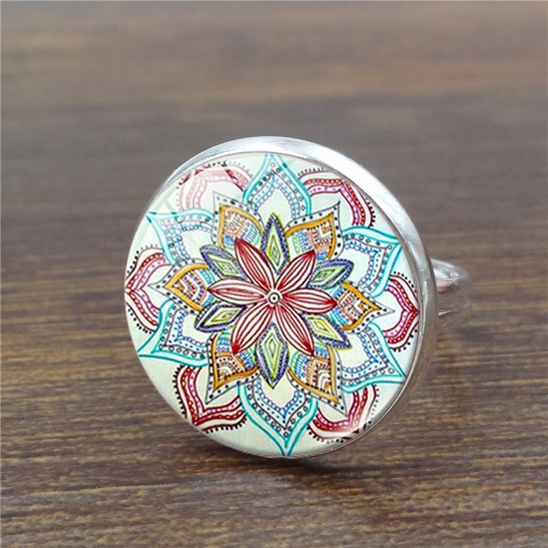 Women's Chakra Mandala Ring  Glossy-Too