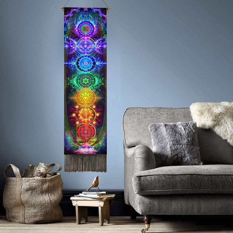 chakras Tapestry Hanging Wall Decoration