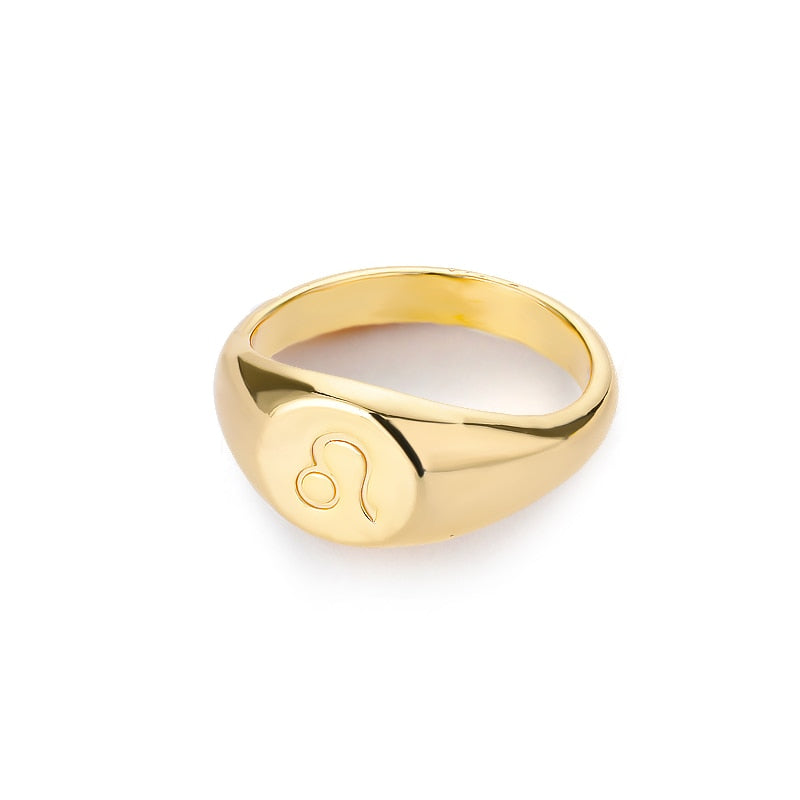 Zodiac Fashion Band Ring