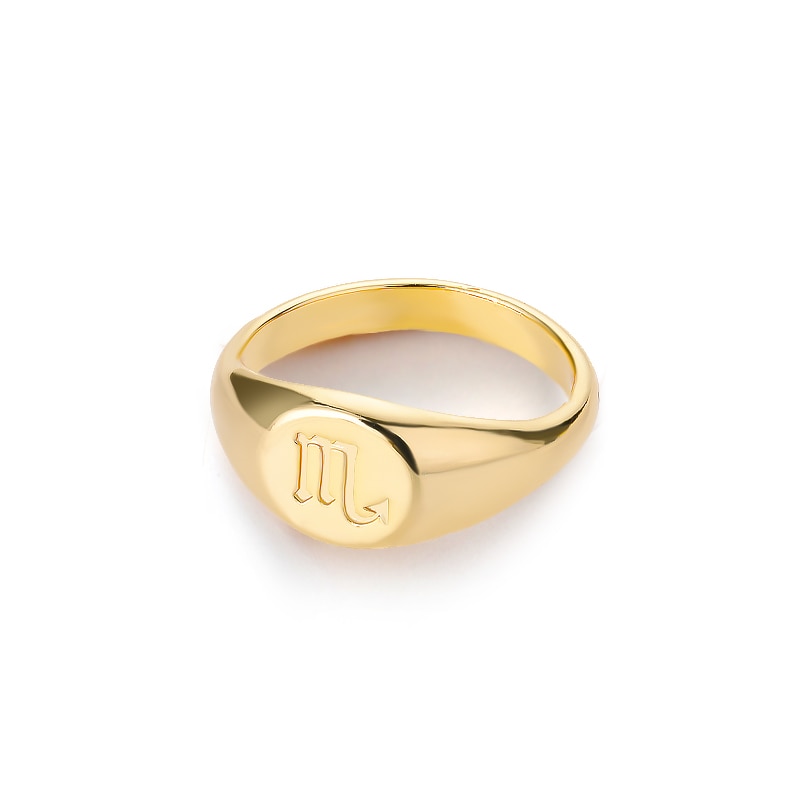 Zodiac Fashion Band Ring astrology virgo