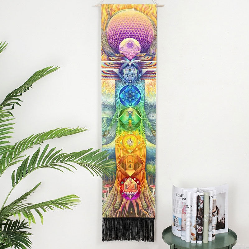 chakras tree of life wall hanging decor