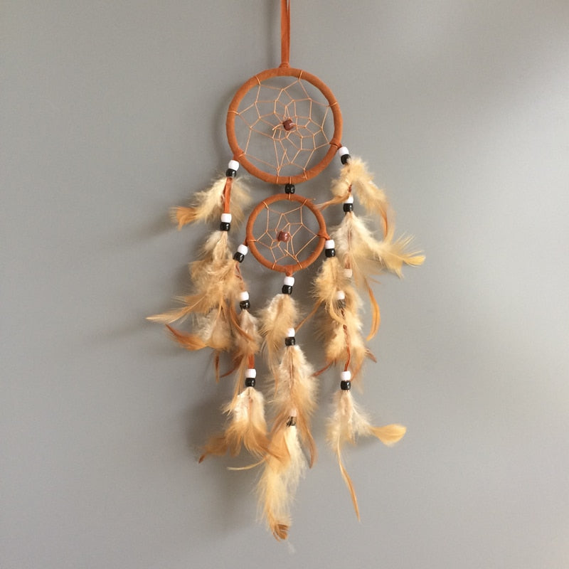 Native American Two-Circle Dream Catcher Glossy-Too