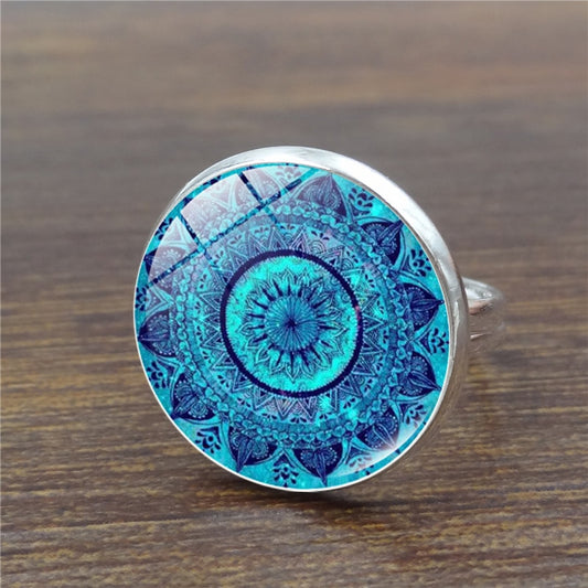 Women's Chakra Mandala Ring  Glossy-Too