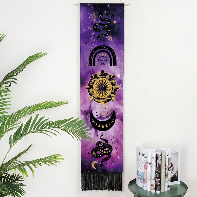 sun and moon wall hanging decor tapestry