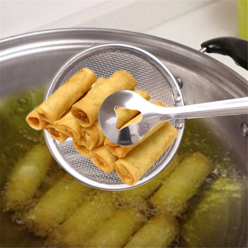 Stainless Steel Fried Food Tong/Scoop 