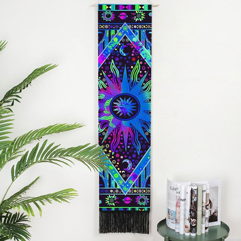 psychedelic wall hanging