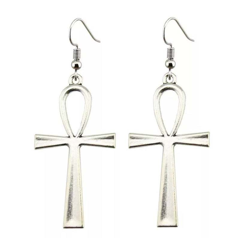 Key Of Life Earrings - Symbolic Egyptian jewelry for elegance and significance.Glossy-Too