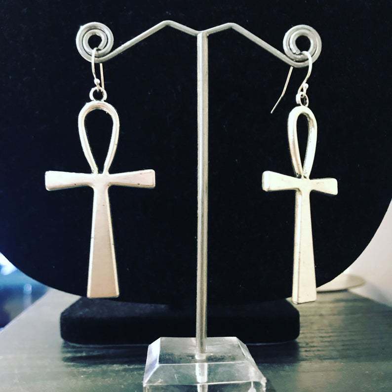 Key Of Life Earrings - Symbolic Egyptian jewelry for elegance and significance.Glossy-Too