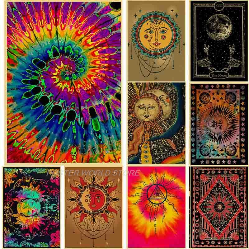 metaphysical Bohemian Wall Hanging tapestry