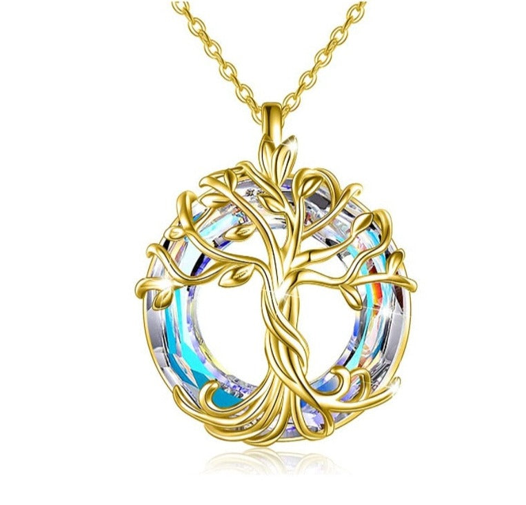 Crystal Tree of Life Necklace