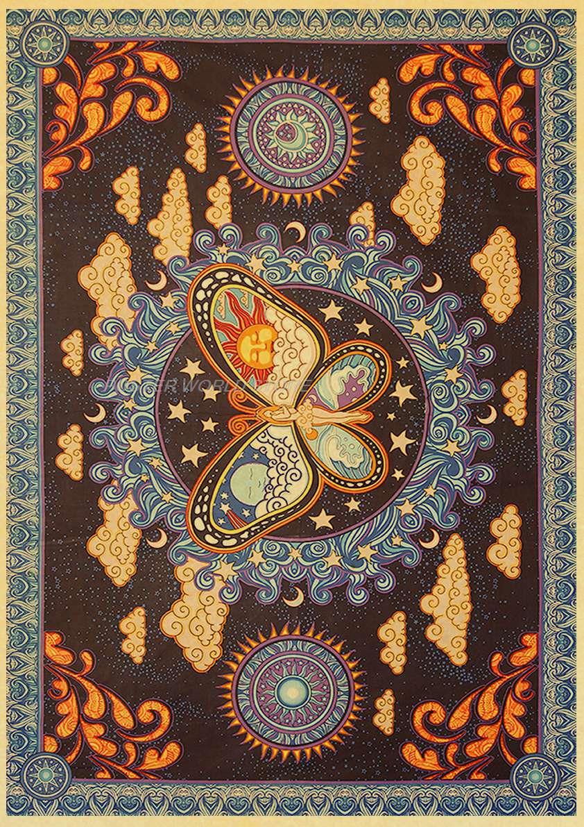 metaphysical Bohemian Wall Hanging tapestry