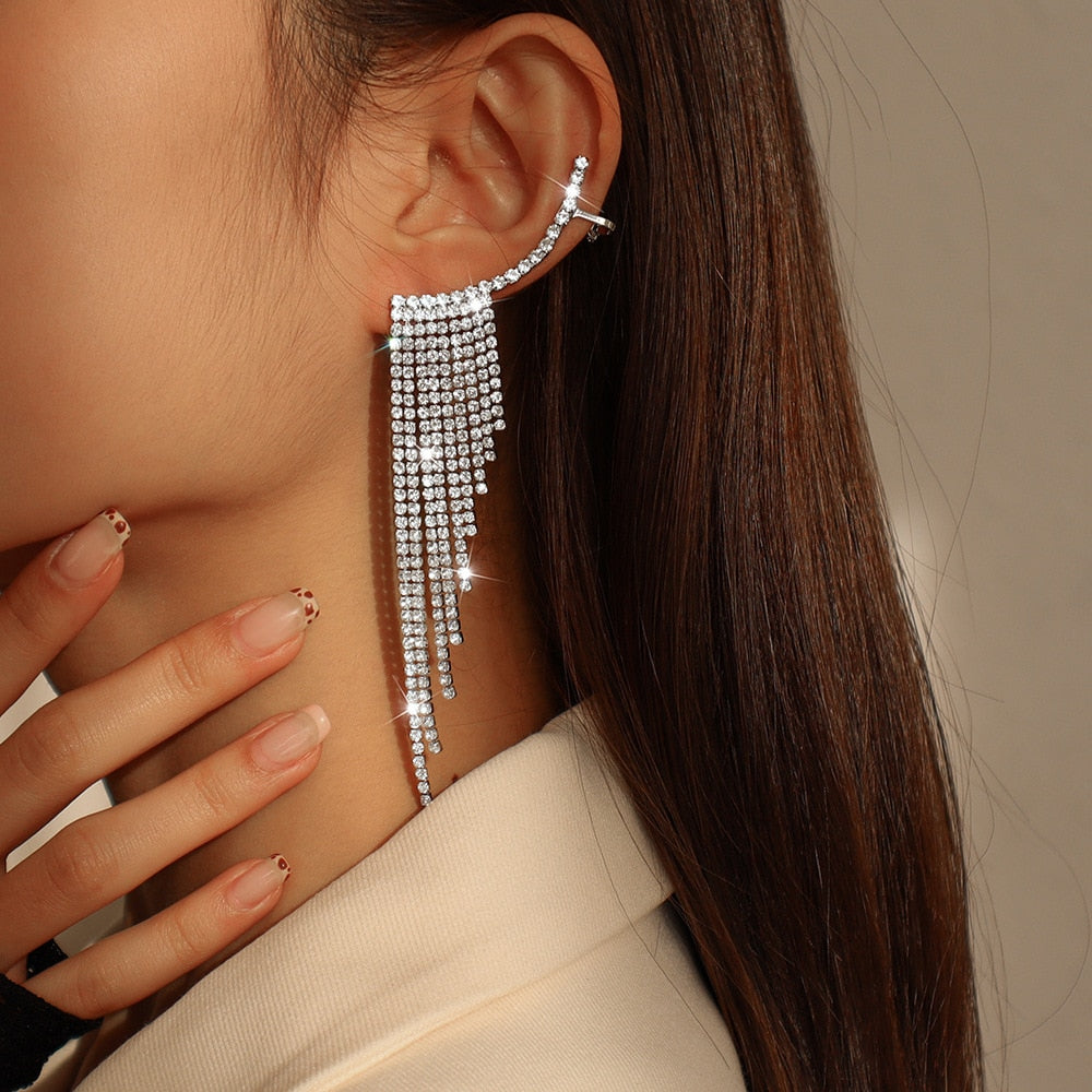 Sparkling Zircon Ear Cuff