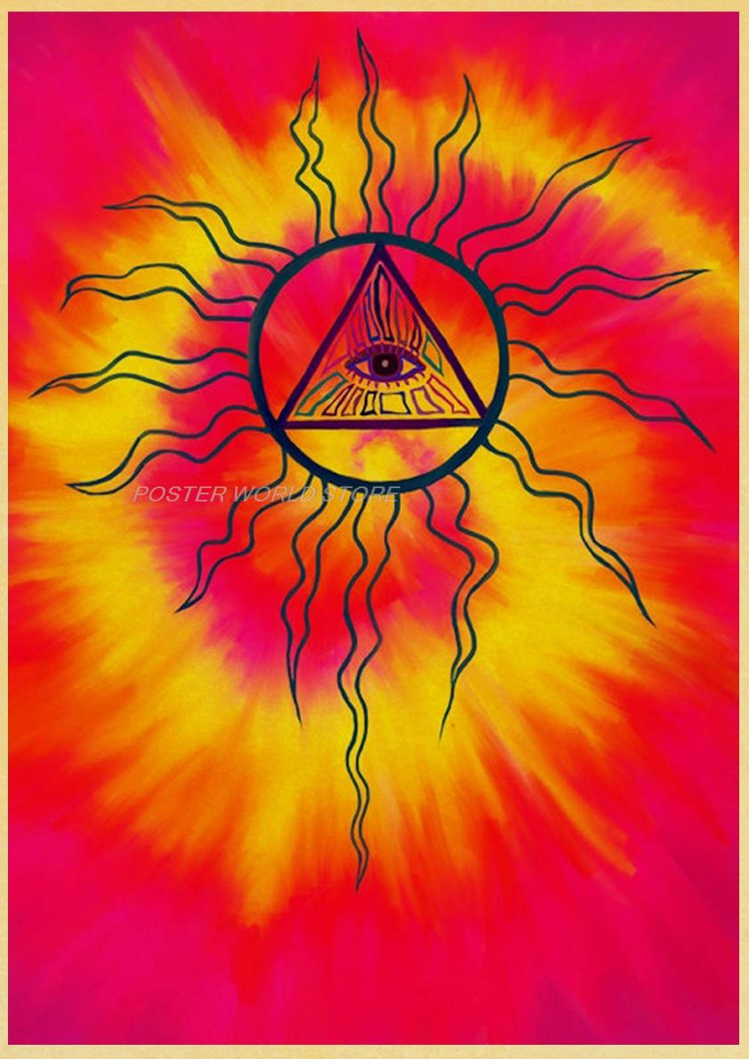 metaphysical Bohemian Wall Hanging tapestry pineal