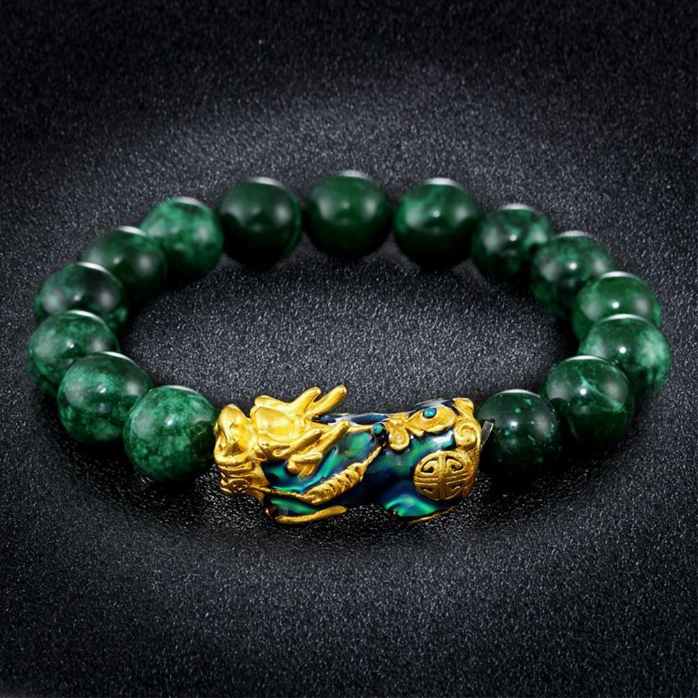 Obsidian Wealth & Good Luck Bead Bracelet for Men & Women