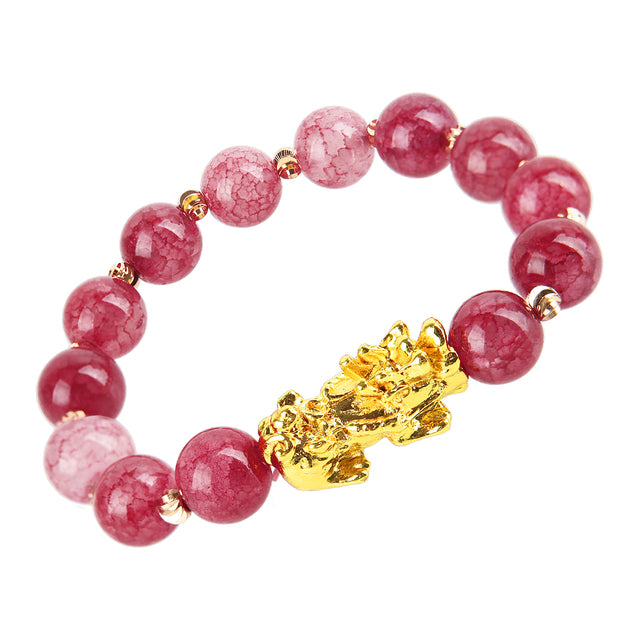 Obsidian Wealth Bracelet pink