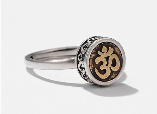 Vintage Tibetan OM Ring Glossy-Too
