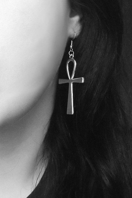 Key Of Life Earrings - Symbolic Egyptian jewelry for elegance and significance.Glossy-Too