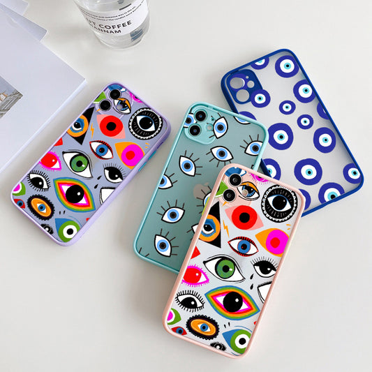 Lucky Turkish Blue Eye iPhone Case Glossy Too